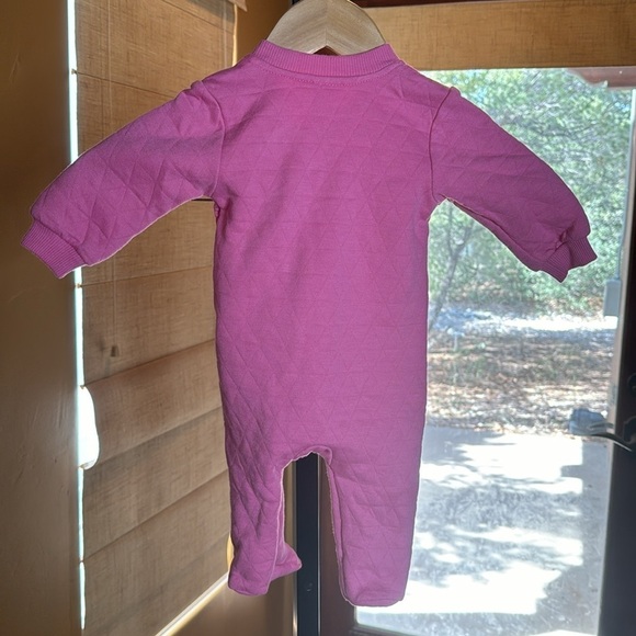 PL Baby by Petit Lem Pink Quilted Cotton Footie Size 3 Mths - Picture 7 of 7